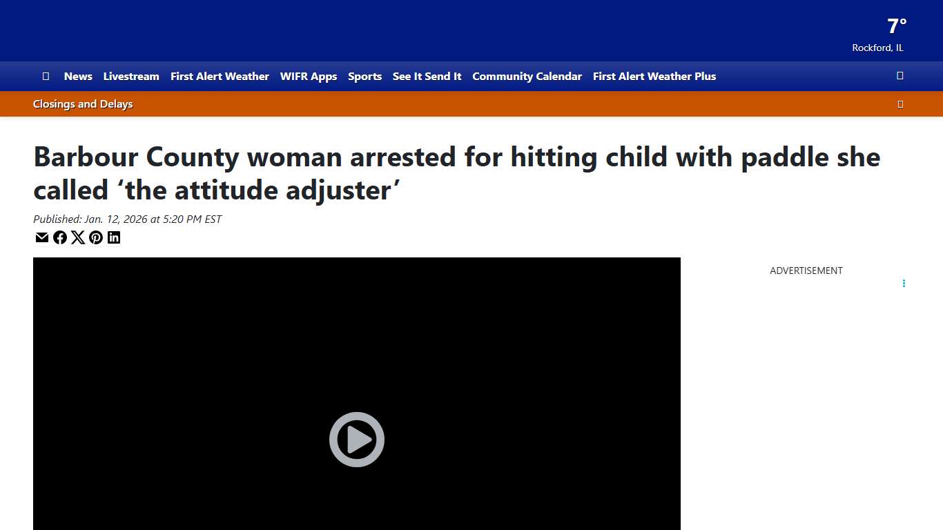 Barbour County woman arrested for hitting child with paddle she called ‘the attitude adjuster’